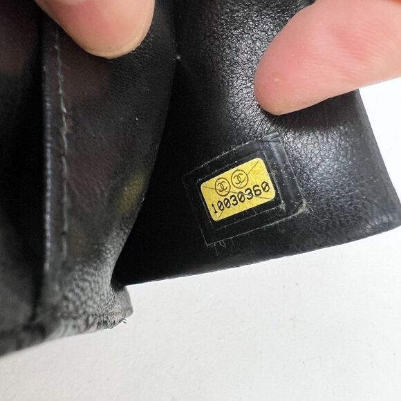 Chanel Black Caviar Leather CC Logo Long Wallet - Picture 10 of 13